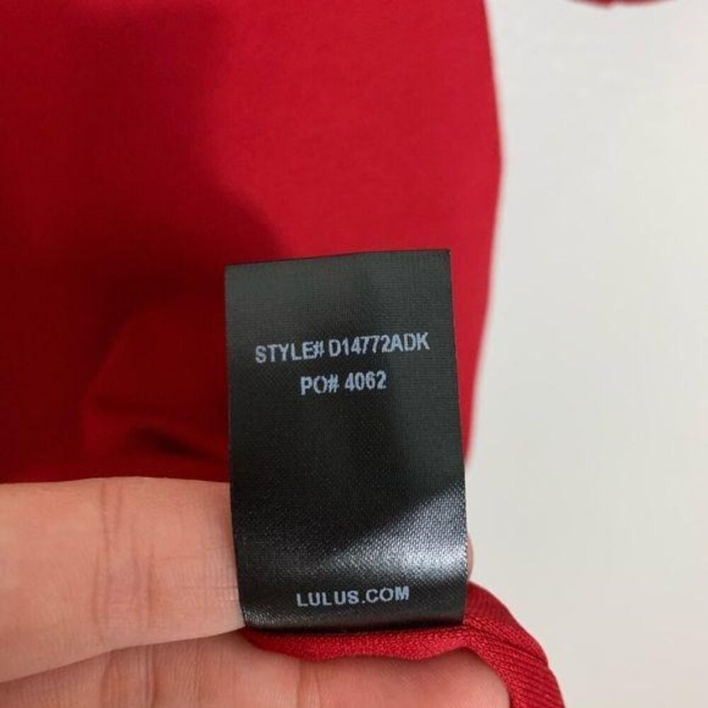 Lulus Seven Wonders Dark Red Bodycon Mini Dress Size Large Cutout Stretchy  New - Picture 8 of 10